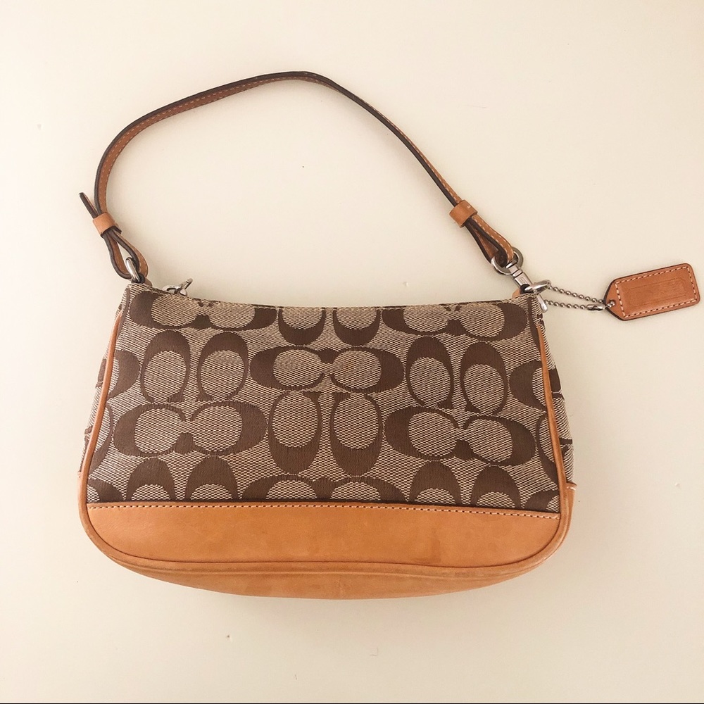 Coach Signature Canvas Demi Pouch Shoulder Bag